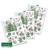 (11-DCD528)Katy Sue Designs Birds in Blossom 3D Die-Cut Decoupage (3pcs)