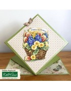 (11-DCD500)Katy Sue Designs Birthday Flower 3D Die-Cut Decoupage (3pcs)