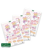 (11-DCD572)Katy Sue Designs Birthday Layer Cake 3D Die-Cut Decoupage (3pcs)