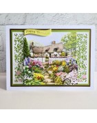 (11-DCD650)Katy Sue Designs Cottage Garden 3D Die-Cut Decoupage (3pcs)