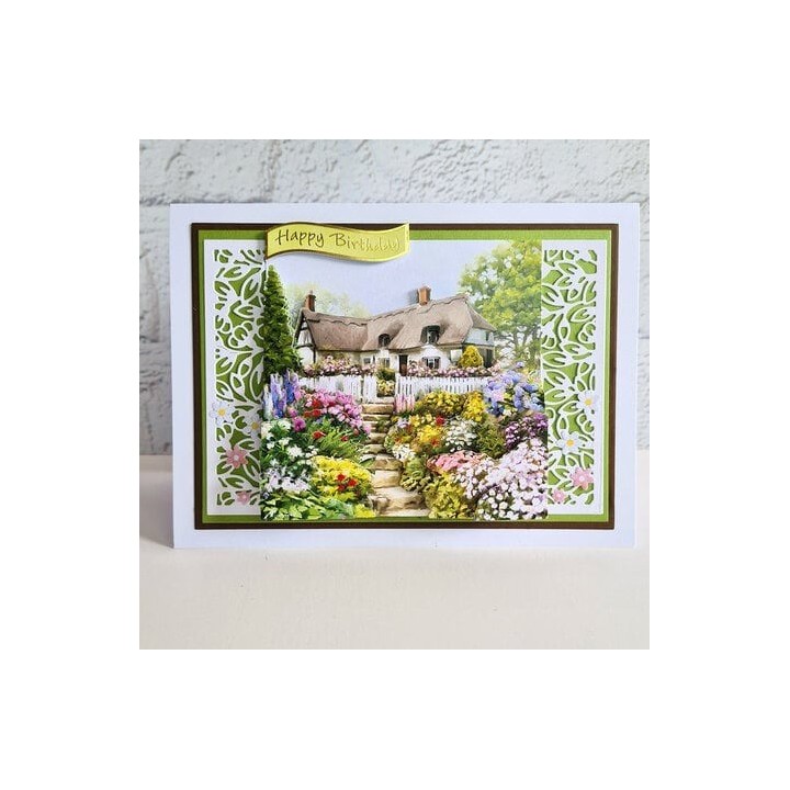 (11-DCD650)Katy Sue Designs Cottage Garden 3D Die-Cut Decoupage (3pcs)