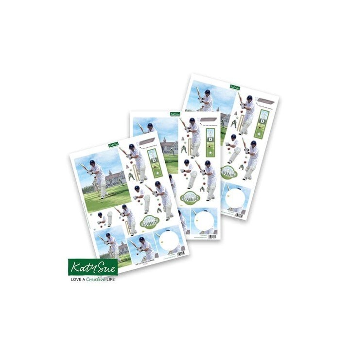 (11-DCD625)Katy Sue Designs Cricket 3D Die-Cut Decoupage (3pcs)