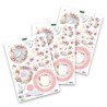 (11-DCD727)Katy Sue Designs Dove with Flowers 3D Die-Cut Decoupage (3pcs)