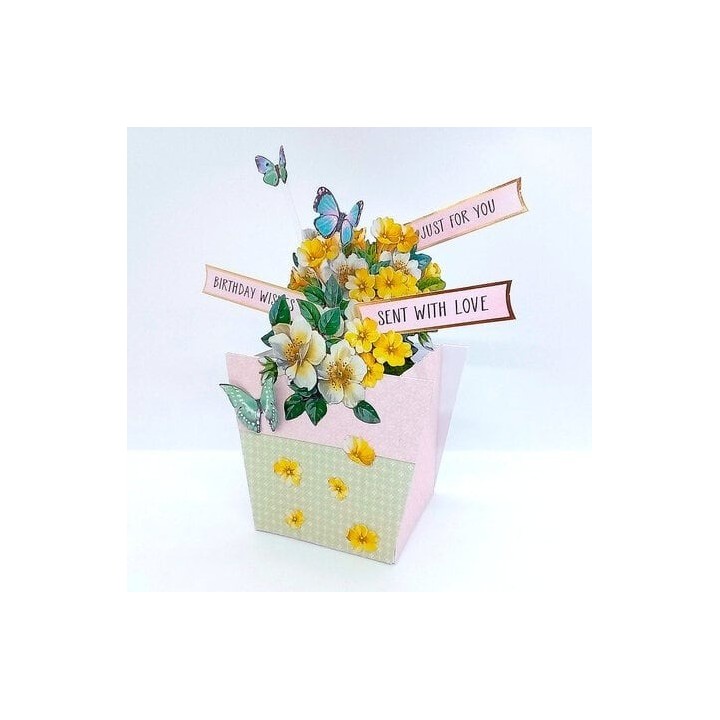 (11-DCD700)Katy Sue Designs Flower Patch 3D Die-Cut Decoupage (3pcs)