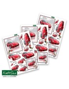 (11-DCD648)Katy Sue Designs Red Racer 3D Die-Cut Decoupage (3pcs)