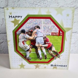 (11-DCD626)Katy Sue Designs Rugby 3D Die-Cut Decoupage (3pcs)