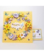 (11-DCD643)Katy Sue Designs Spring Wreath 3D Die-Cut Decoupage (3pcs)