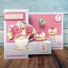 (11-DCD569)Katy Sue Designs Teacups, Flowers and Cake 3D Die-Cut Decoupage (3pcs)