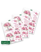 (11-DCD607)Katy Sue Designs Tumbling Roses 3D Die-Cut Decoupage (3pcs)
