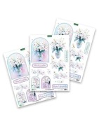 (11-DCD721)Katy Sue Designs Vase of Lilies 3D Die-Cut Decoupage (3pcs)