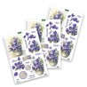 (11-DCD608)Katy Sue Designs Vases of Pansies 3D Die-Cut Decoupage (3pcs)