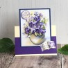 (11-DCD608)Katy Sue Designs Vases of Pansies 3D Die-Cut Decoupage (3pcs)