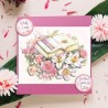 (11-DCD606)Katy Sue Designs Wedding Book & Flowers 3D Die-Cut Decoupage (3pcs)