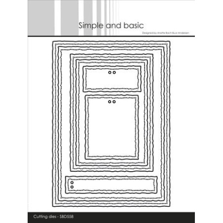 (SBD558)Simple and Basic Old Paper A6-A7 Dies