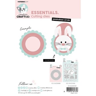 (CCL-ES-CD1032)Studio Light Cutting Die Peekaboo circle Essentials nr.1032
