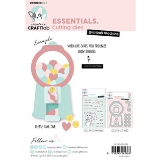 (CCL-ES-CD1033)Studio Light Cutting Die Gumball machine Essentials nr.1033