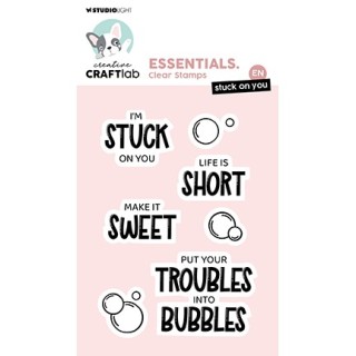 (CCL-ES-STAMP865)Studio light Stamp Stuck on you Essentials nr.865