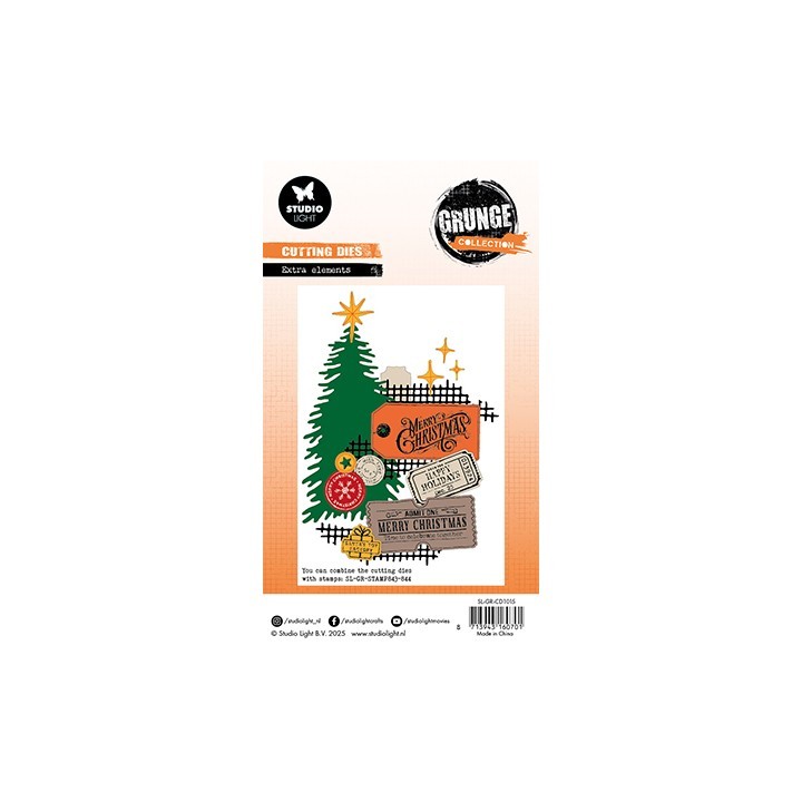 (SL-GR-CD1015)Studio Light SL Cutting Die Extra elements Grunge Collection nr.1015