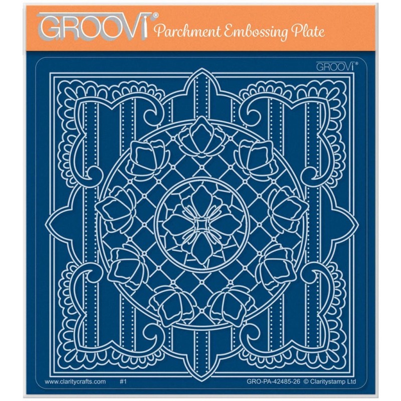 (GRO-PA-42485-26)Groovi Plate Midi Antoinette French Lace