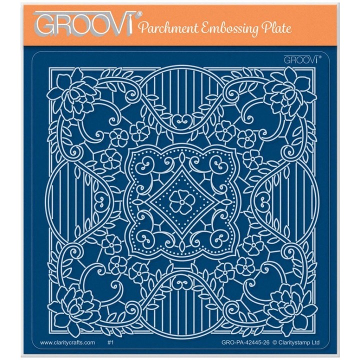 (GRO-PA-42445-26)Groovi Plate Midi Delphine French Lace (GRO-PA-42445-26)Groovi Plate Midi Delphine French Lace