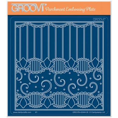(GRO-PA-42444-26)Groovi Plate Midi Genevieve French Lace