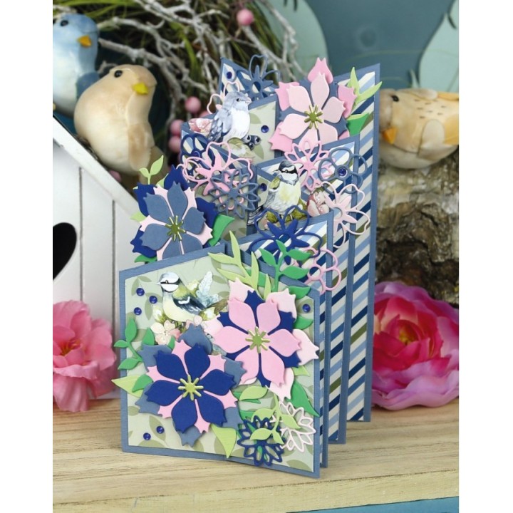 (PM10280)Dies - Precious Marieke- Navy Elegance - Elegance Flower