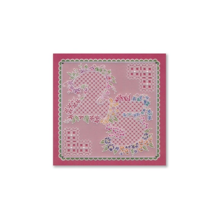 (GRO-WO-42488-01)Groovi® Baby plate A6 Linda's Floral Number 2