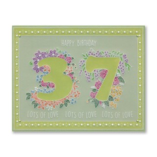 (GRO-WO-42493-01)Groovi® Baby plate A6 Linda's Floral Number 7