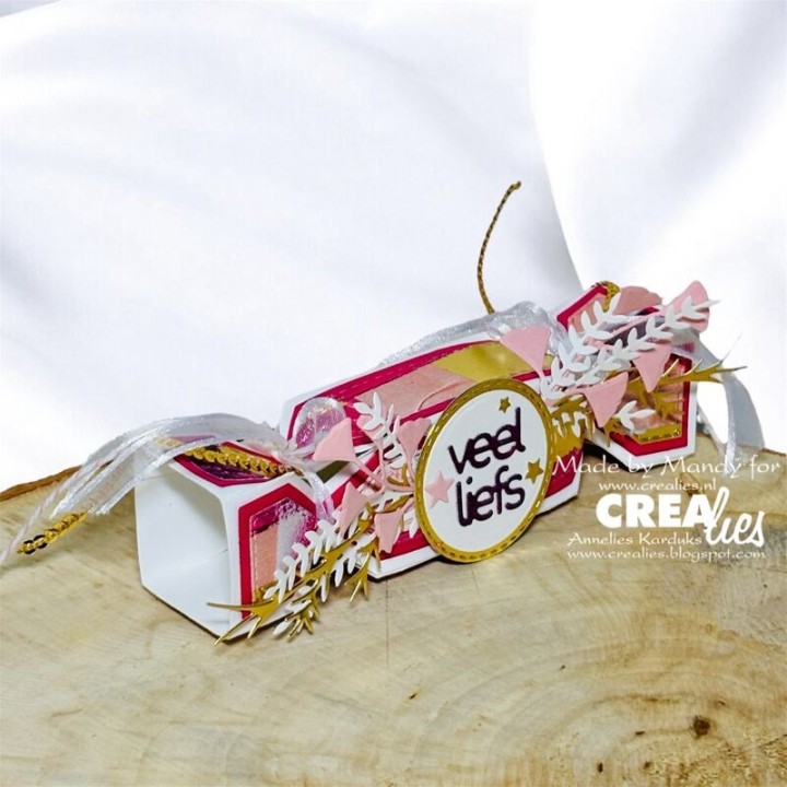 (CCABM32)Crealies Create A Box Mini stansen no. 32, Cracker (3 & 4 kantig) mini