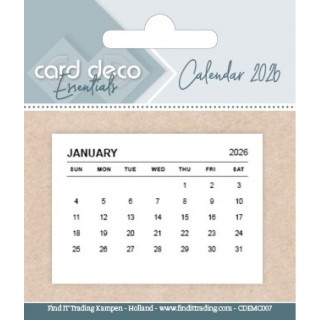(CDEMC007)Calendrier 2026 blok 7.5 X 5 cm 10 pcs