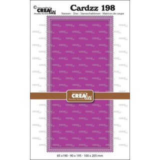 (CLCZ198)Crealies Cardzz dies no. 198, Slimline M, with postage stamp border
