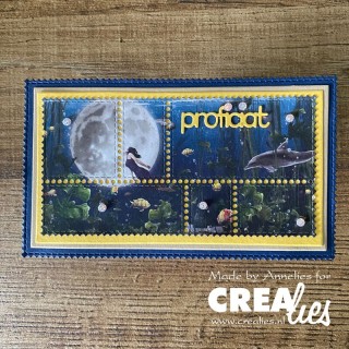 (CLCZ521)Crealies Cardzz dies no. 521, Postage stamp frame mini slimline Mara