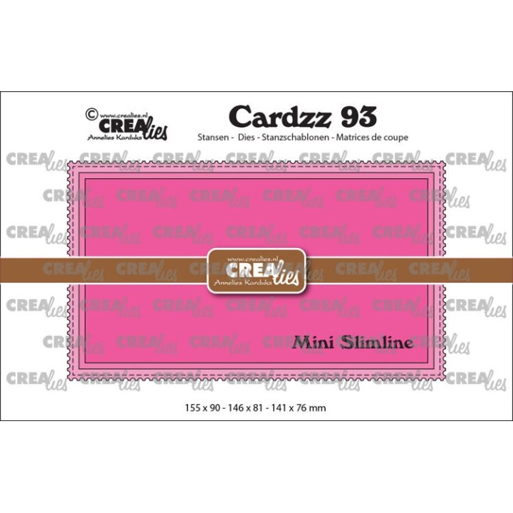 (CLCZ93)Crealies Cardzz dies no. 93, Mini Slimline M, with postage stamp border
