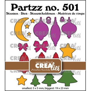 (CLPartzz501)Crealies Partzz dies no. 501, Mini Christmas