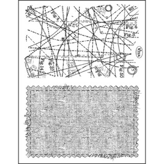 (4003 085 00)Clear stamps set Background Textile