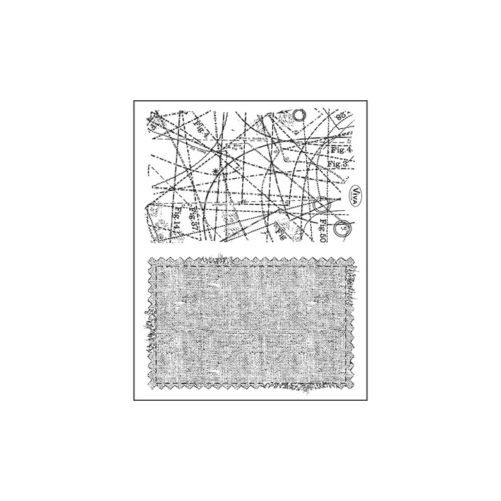 (4003 085 00)Clear stamps set Background Textile
