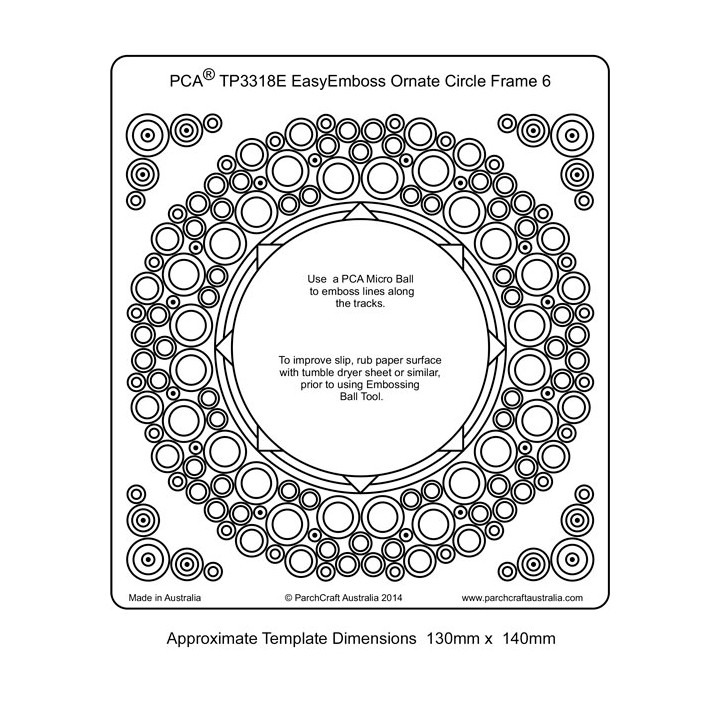(TP3318E)EMBOSSING EasyEmboss Ornate Circle Frame - 6