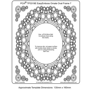 (TP3319E)EMBOSSING EasyEmboss Ornate Oval Frame 7 Large