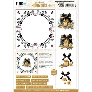 (DODOHS10007)3D Hobbydots Sheet - Berries Beauties - Golden Whisper 1