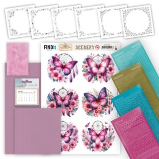 (DODOPWC01)Hobbydots Pinwheel Calendar - Berries Beauties - Butterflies