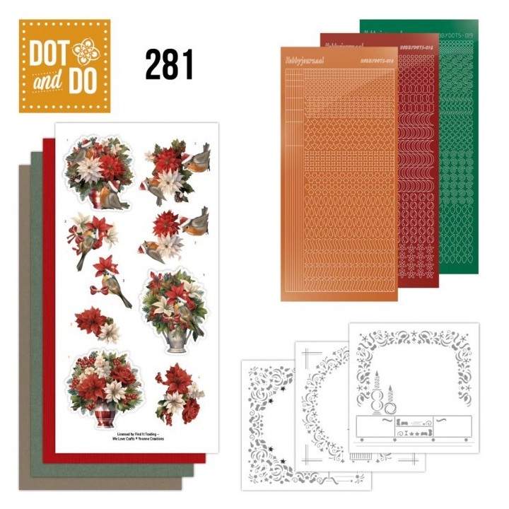(DODO281)Dot and Do 281 - Yvonne Creations - Floral Christmas