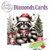 (DDDC1202)Dotty Designs Diamond Cards - Christmas Raccoon