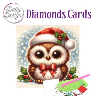 (DDDC1203)Dotty Designs Diamond Cards - Christmas Owl 2