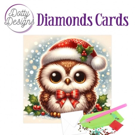 (DDDC1203)Dotty Designs Diamond Cards - Christmas Owl 2