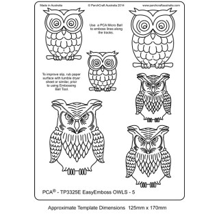 (TP3325E)EMBOSSING EasyEmboss OWLS - 5