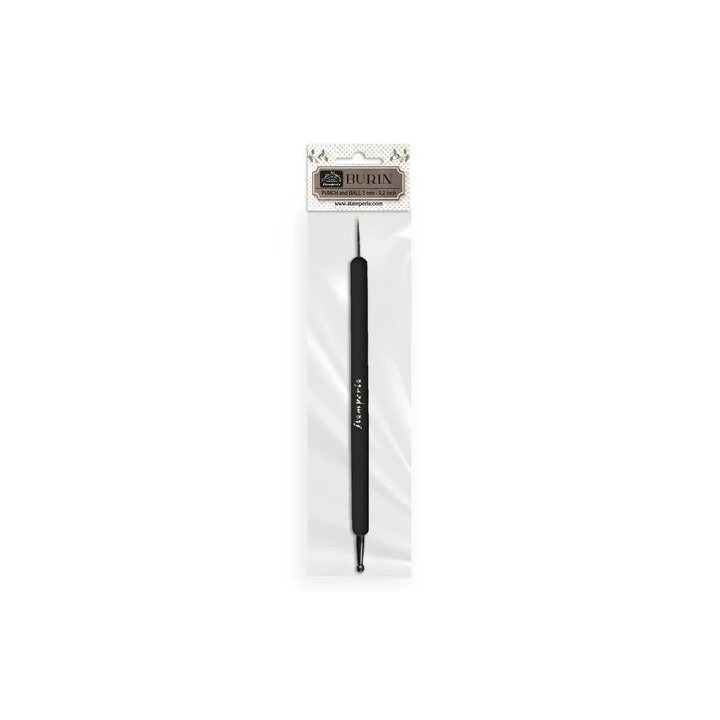 (KRV03)Stamperia Create Happiness Burin Punch and Ball Ø5mm