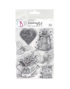 (PS8063)Ciao Bella Winter Season 6x8 Inch Clear Stamps December Night