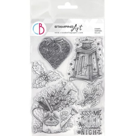 (PS8063)Ciao Bella Winter Season 6x8 Inch Clear Stamps December Night