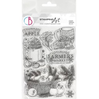 (PS8059)Ciao Bella Toy Shop 6x8 Inch Clear Stamps Pick Your Own Apple