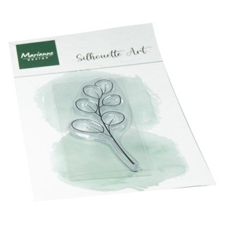 (CS1181)Clear stamp Silhouette Art - Eucalyptus twig